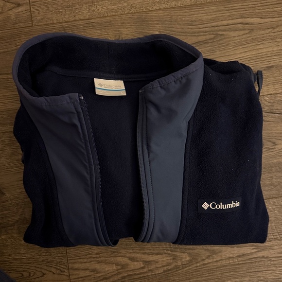 Columbia Dark Blue Fleece Half-Zip - Picture 3 of 4